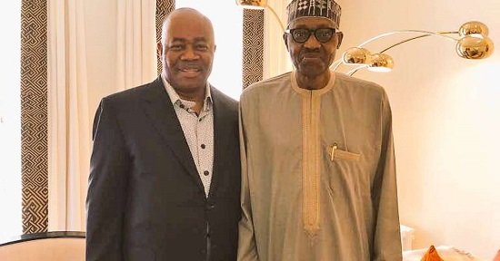 Akpabio visits Buhari, promises to team with new government on reforms