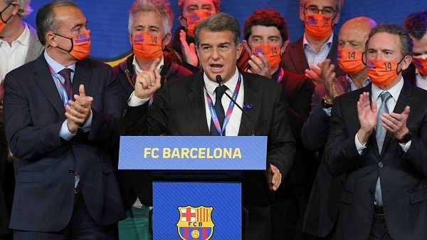 Transfer: Barcelona president, Laporta reveals player they will sell to EPL club