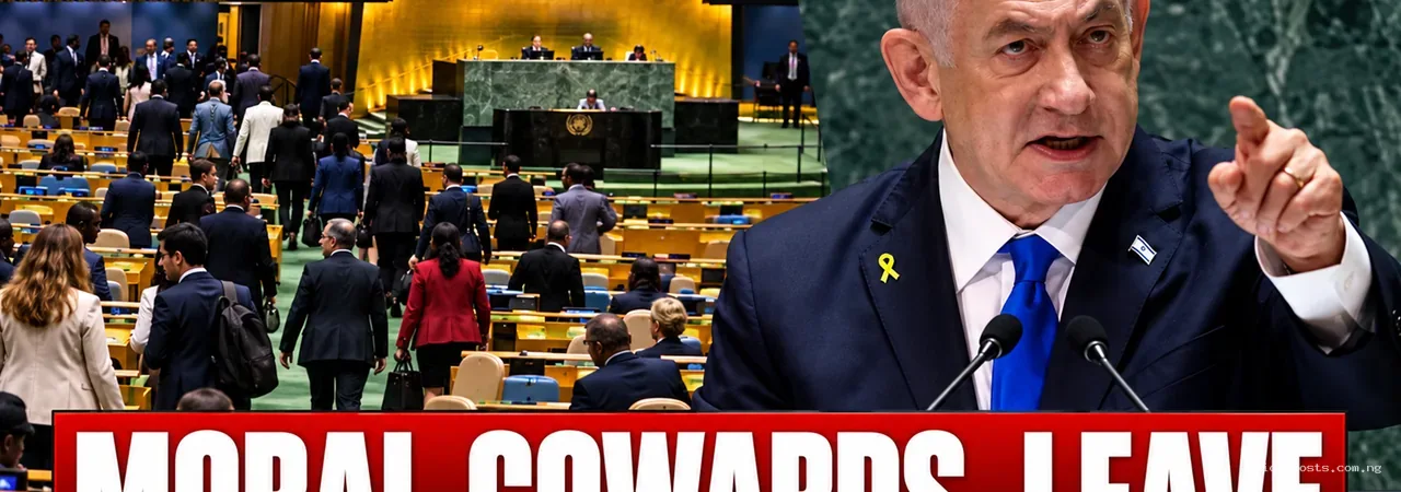 Netanyahu Calls Walkout Delegates ‘Moral Cowards’ as UN Speech Turns to Iran, 1967 and Entebbe